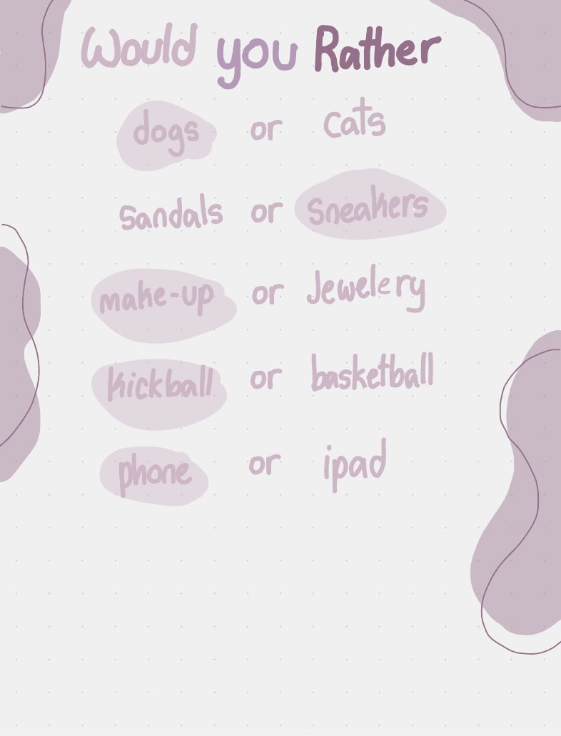 ☁️would You Rather☁️ 🫧 Notability Gallery 6702