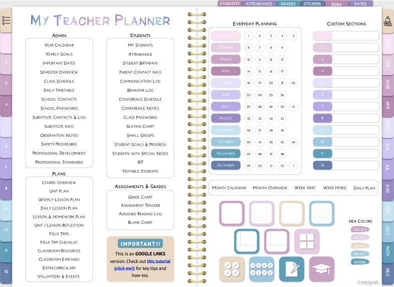 Teaching Planner - Google Links (1) - Notability Gallery