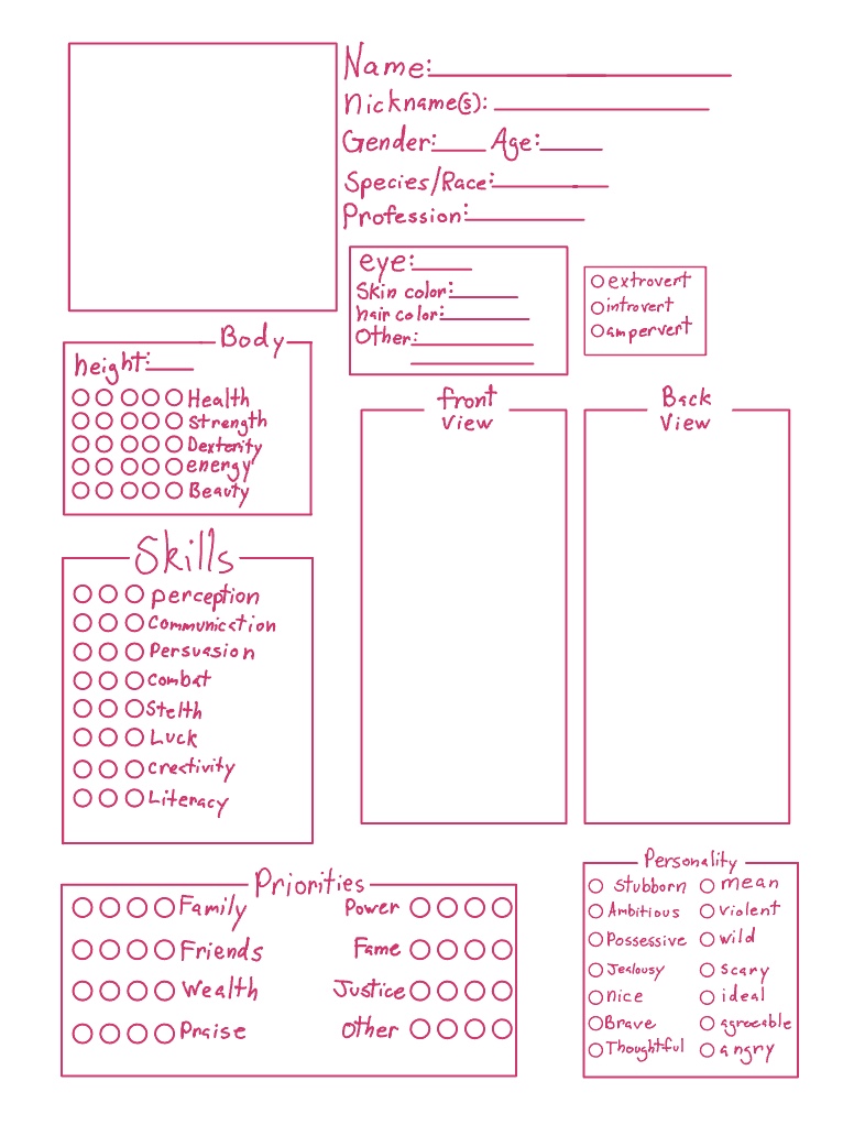 Character Template