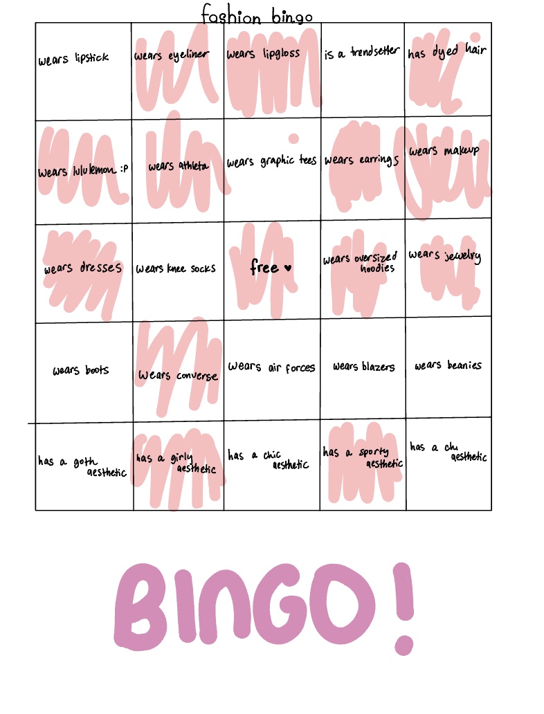 Fashion Bingo👗👠💄 - Notability Gallery