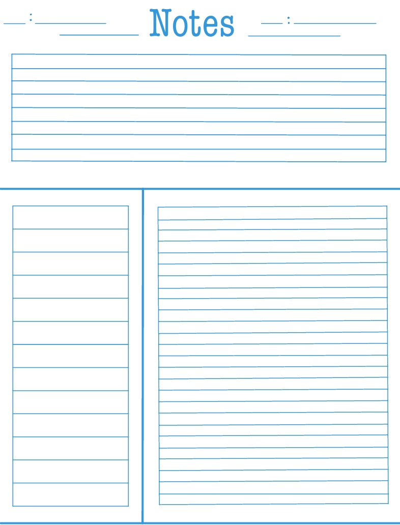 Cornell Style Notes - Blue - Notability Gallery