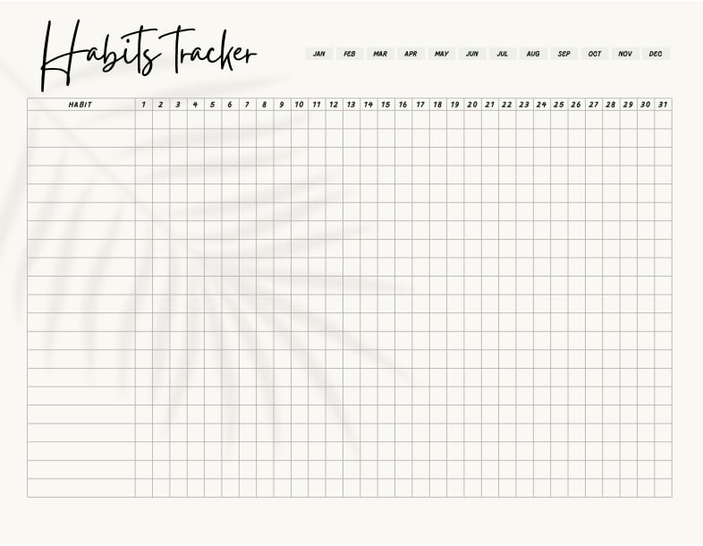 Habit Tracker - Notability Gallery