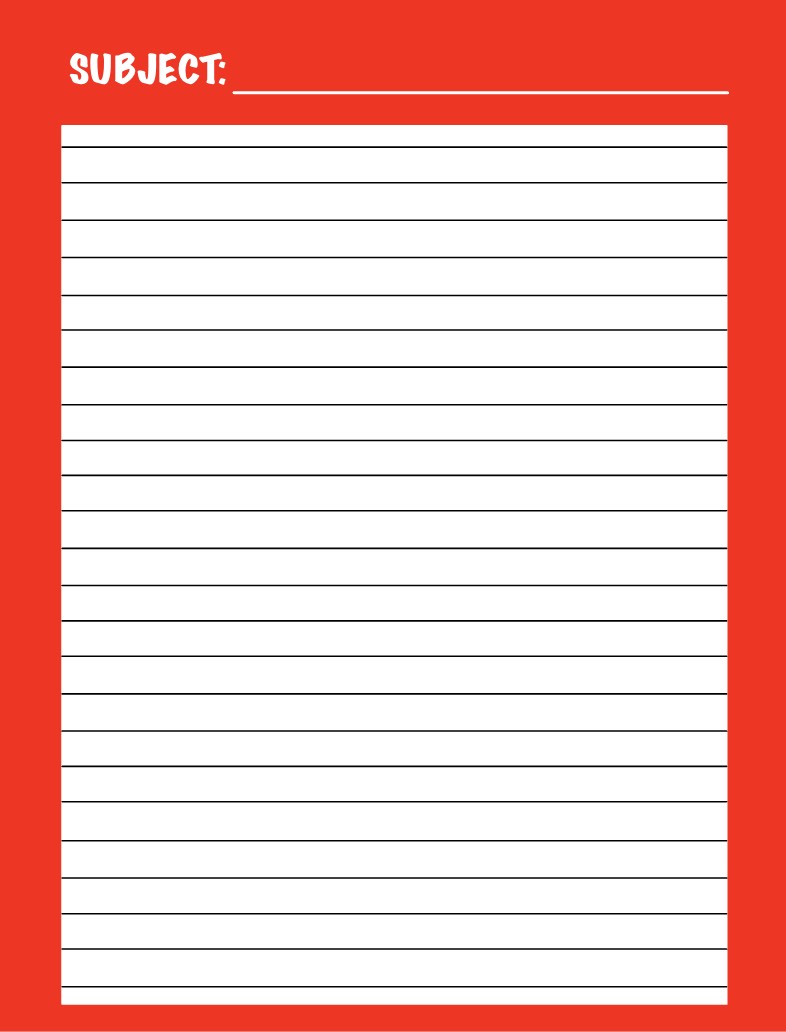 Notes - Crazy Red - Crazy Rainbow Collection - Notability Gallery
