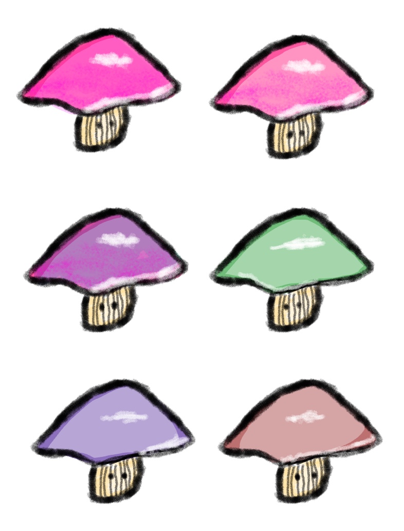 Six Cute Mushroom Stickers - Notability Gallery