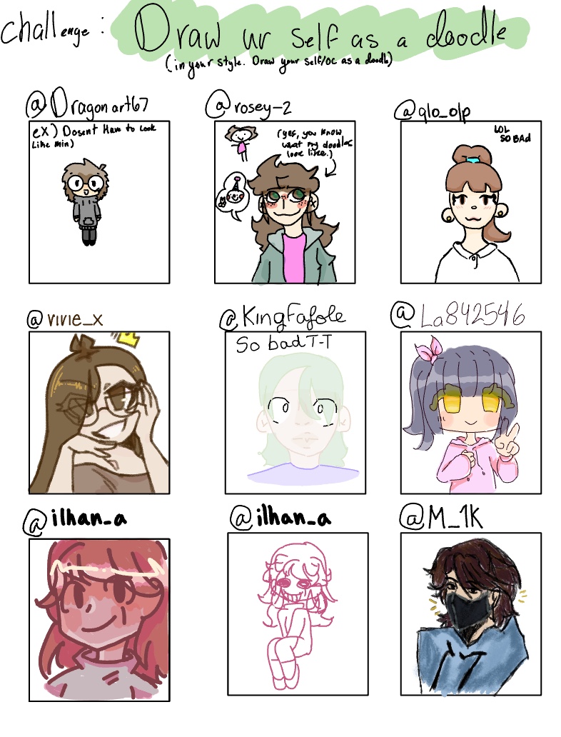 Art Your Self Or OC As A Doodle - Notability Gallery