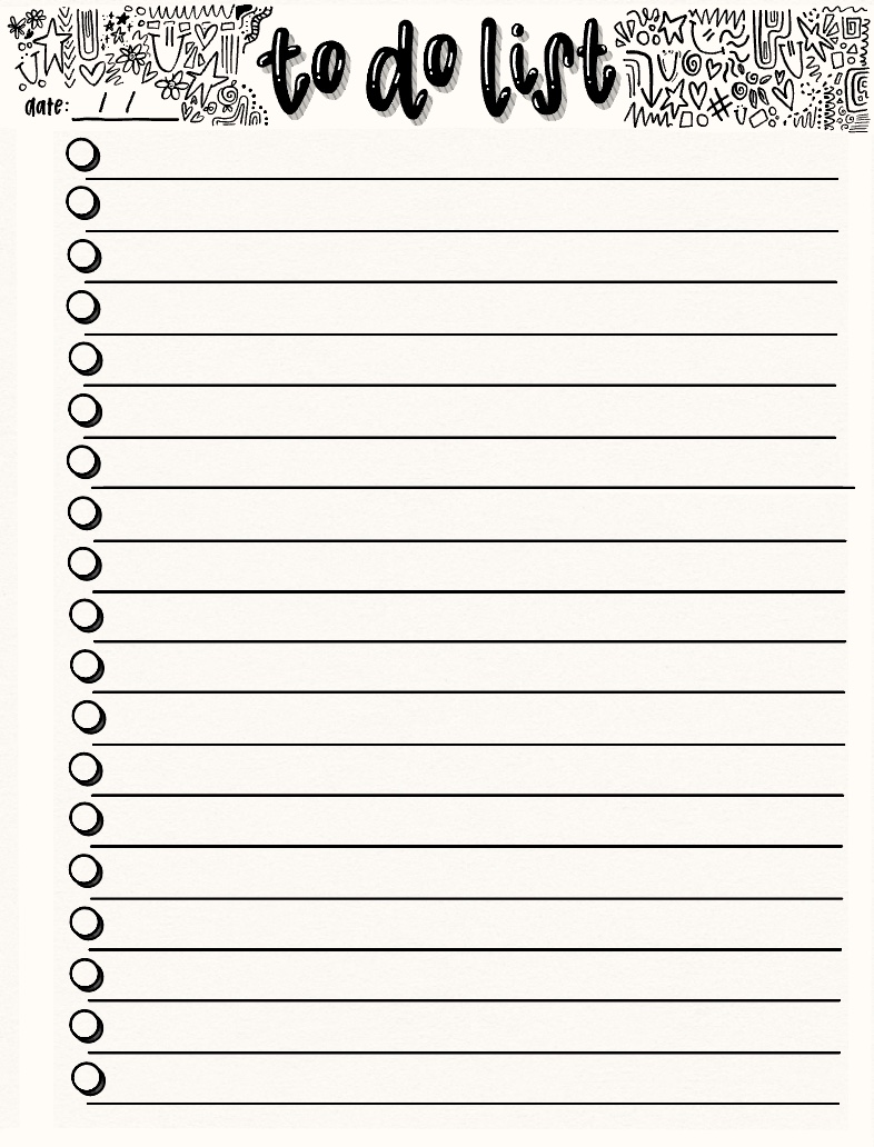 To Do List - Doodles - Notability Gallery