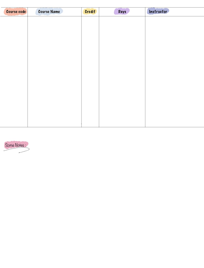 Schedule - Notability Gallery