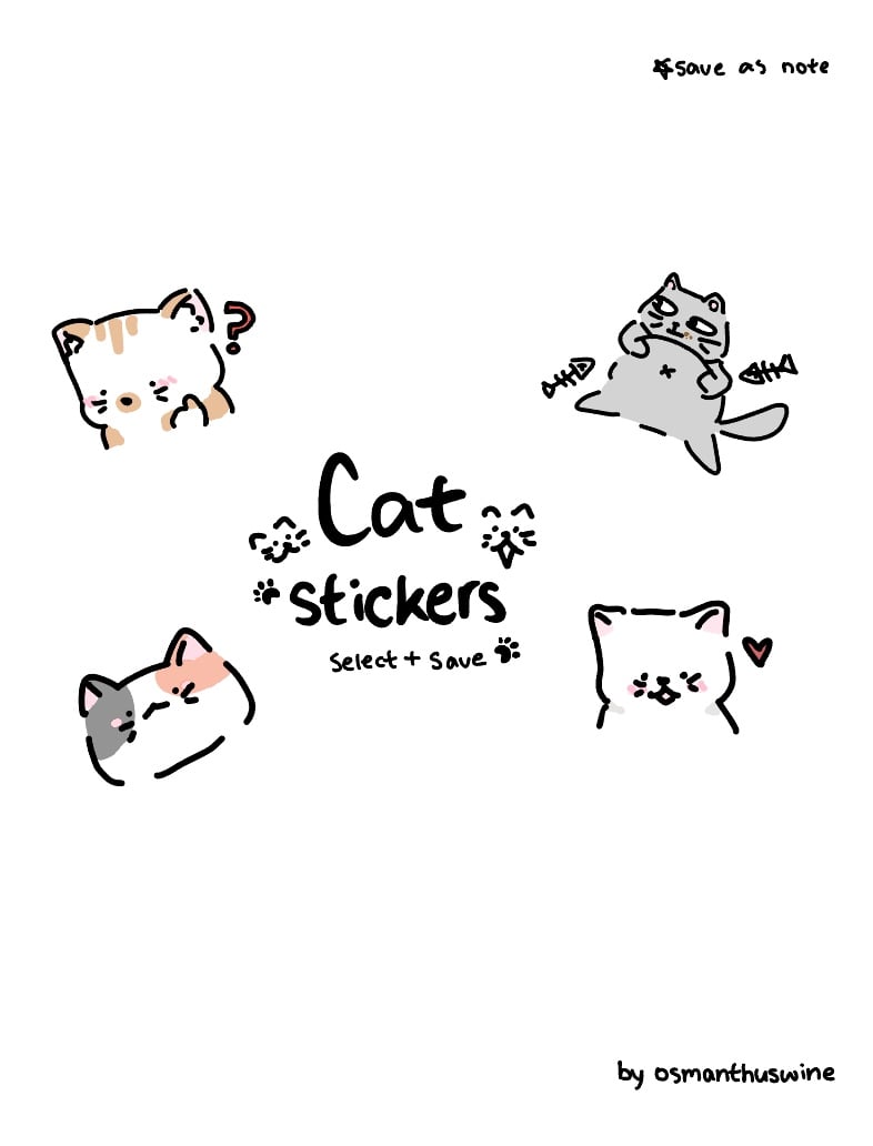 Cat Stickers 🐾 - Notability Gallery