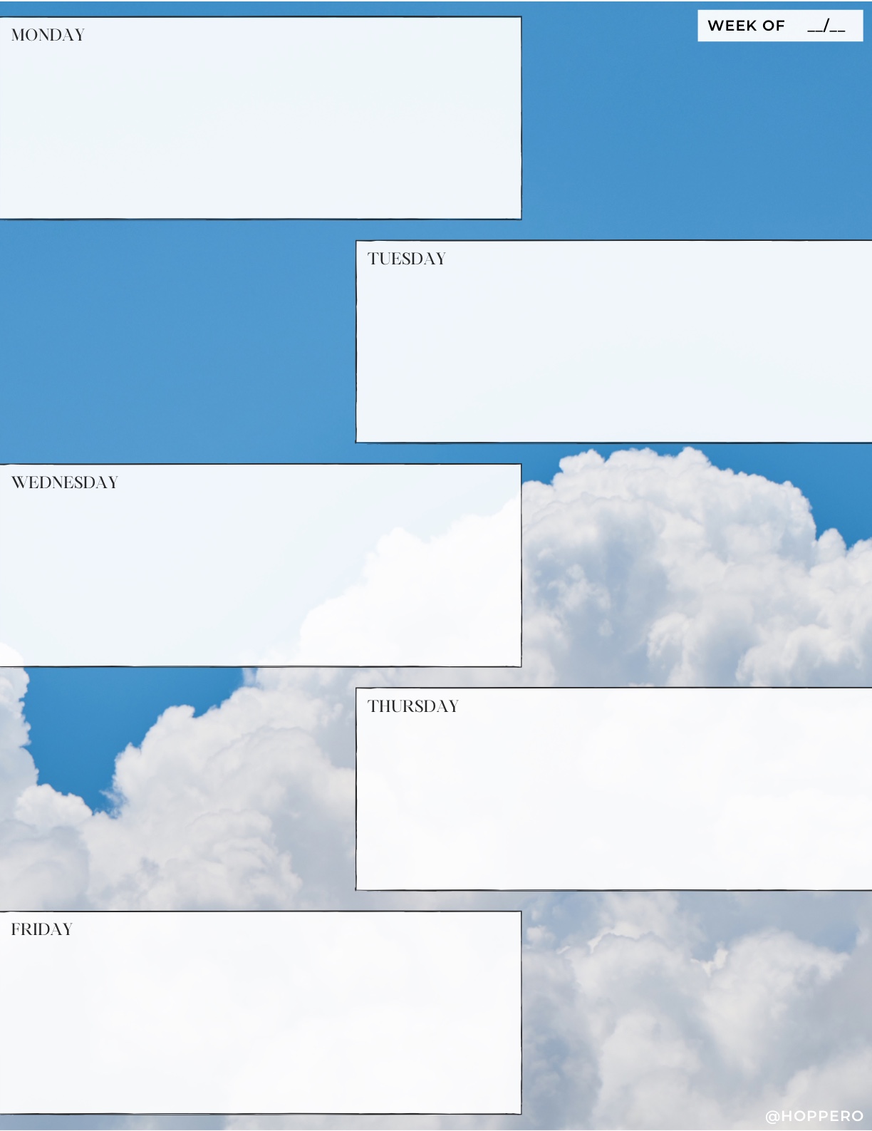 Weekly Planner | Cloud Themed - Notability Gallery