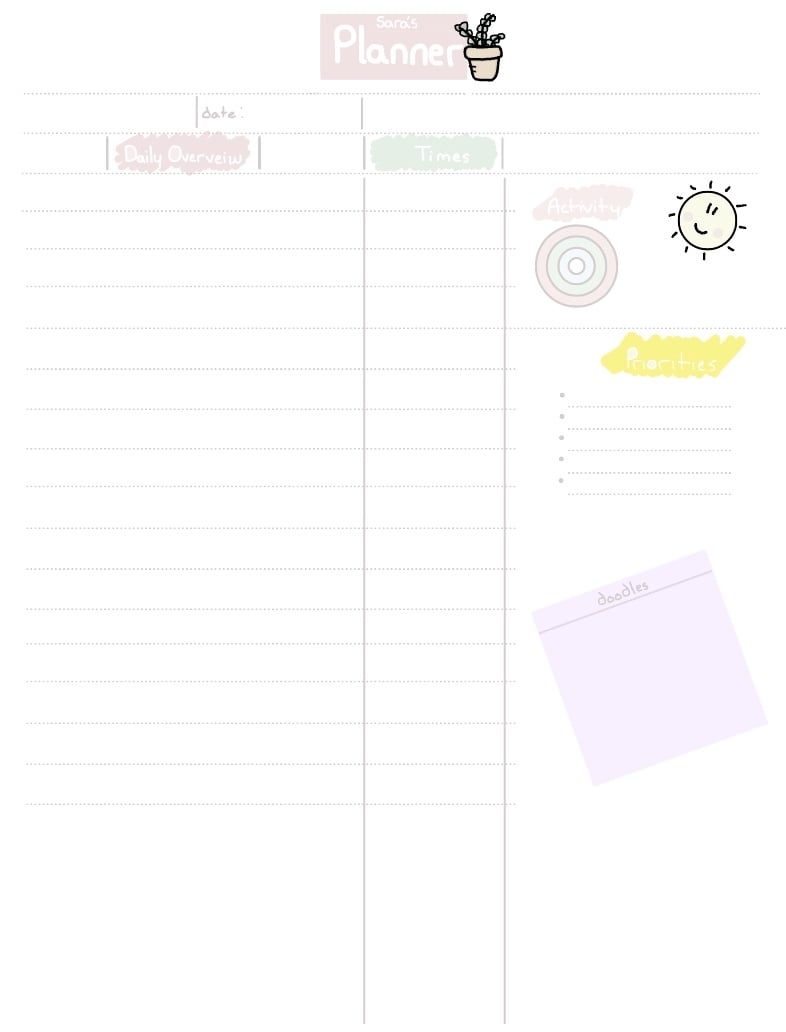 Weekly Planner Template - Notability Gallery