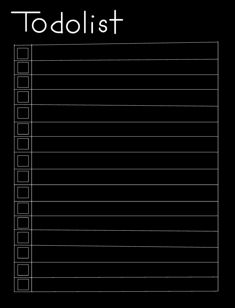 Simple Dark Theme Todolist - Notability Gallery