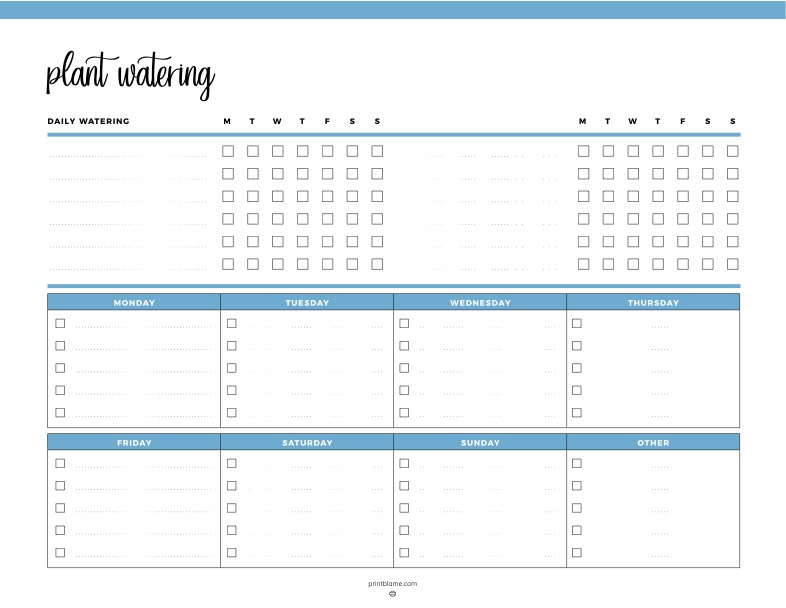 Plant Watering Tracker - Notability Gallery