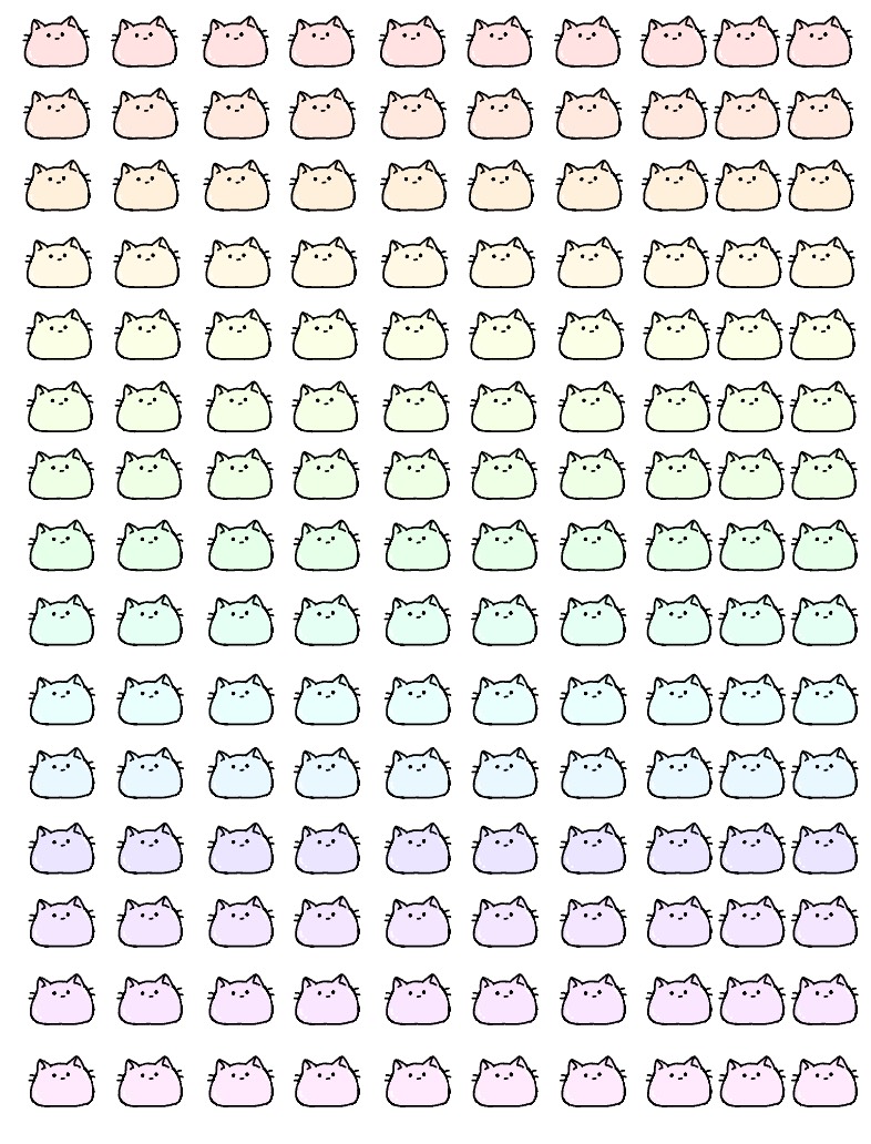 Rainbow Pastel Jelly Cats - Notability Gallery