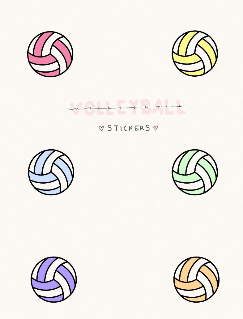 Volleyball Stickers! - Notability Gallery
