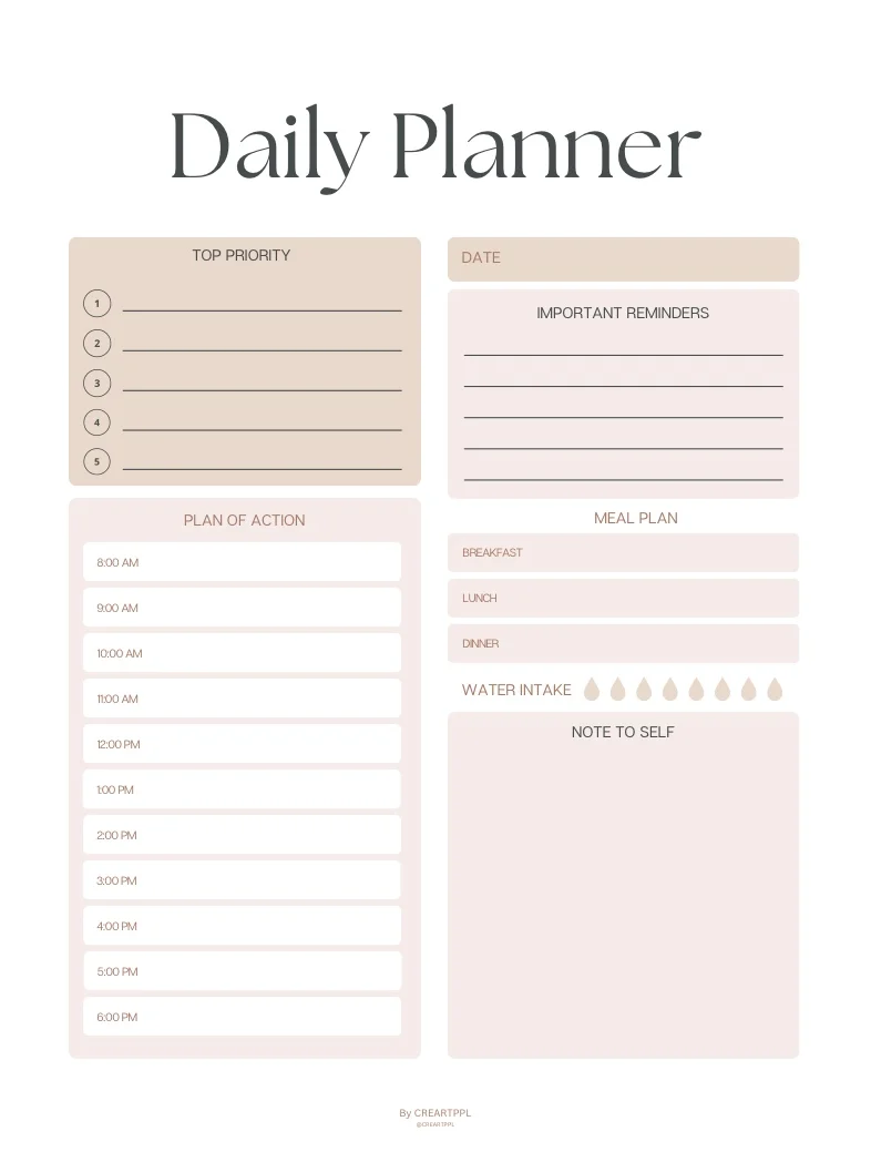 Daily Planner With To Do List Template - Notability Gallery