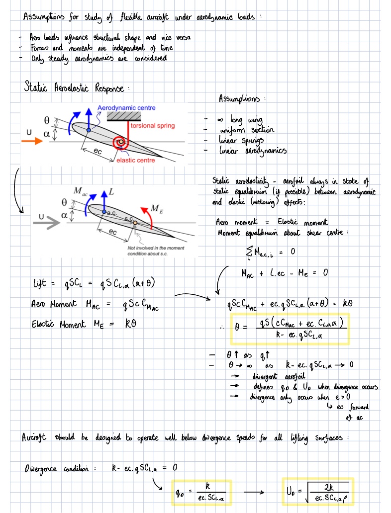 Static Aeroelasticity Notes - Notability Gallery