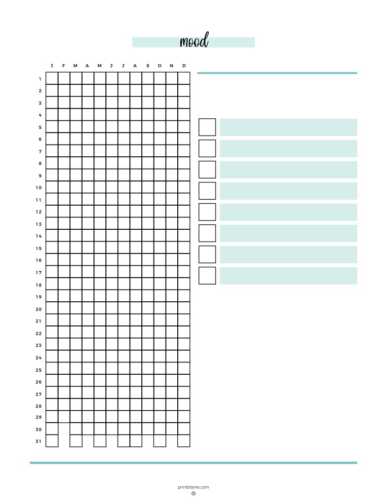 Mood Tracker For Mental Health Tracking - Notability Gallery