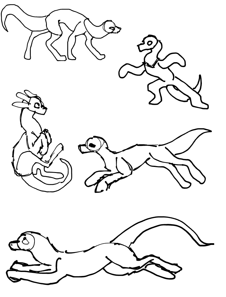 dogs mating drawing