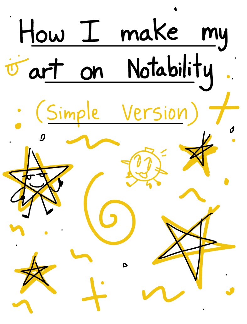How I Make My Art On Notability! ( Simple Version ) - Notability Gallery