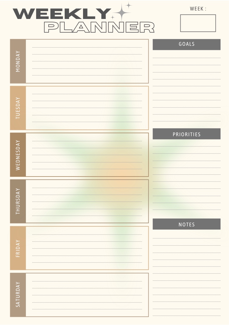 Weekly Planner (green) - Notability Gallery
