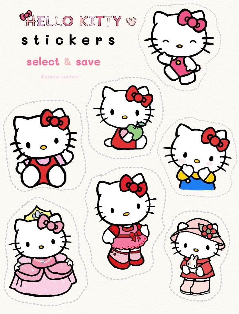 Hello Kitty Sticker by Melvin Sellers - Pixels