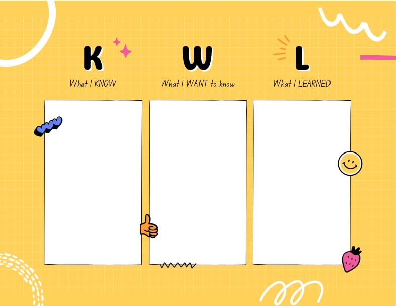 Kwl Chart Template