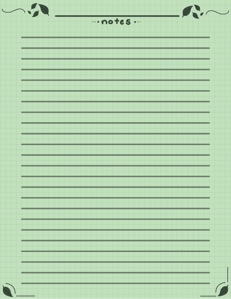 Green And Black Leaf Notes - Notability Gallery