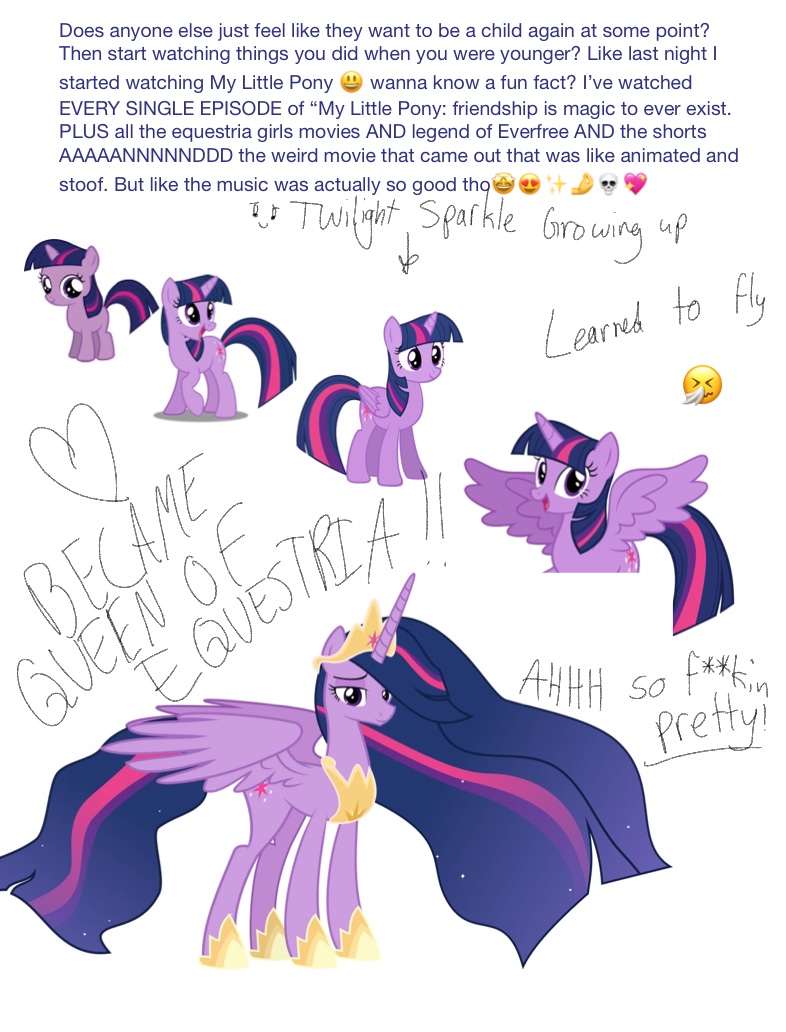 TWILIGHT SPARKLE 🕺💜🦄🤩🤌😩 - Notability Gallery