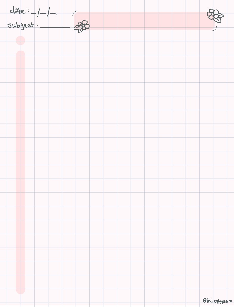 Light Pink Flower Notes 🌷 - Notability Gallery