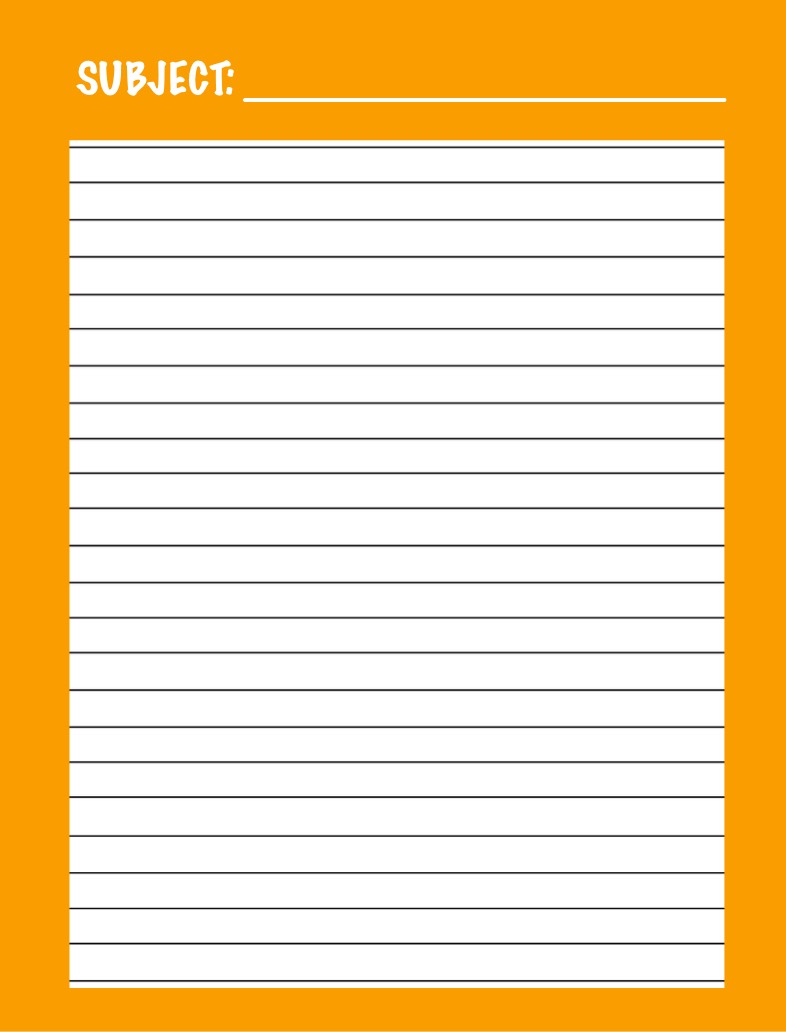 Notes - Crazy Orange - Crazy Rainbow Collection - Notability Gallery