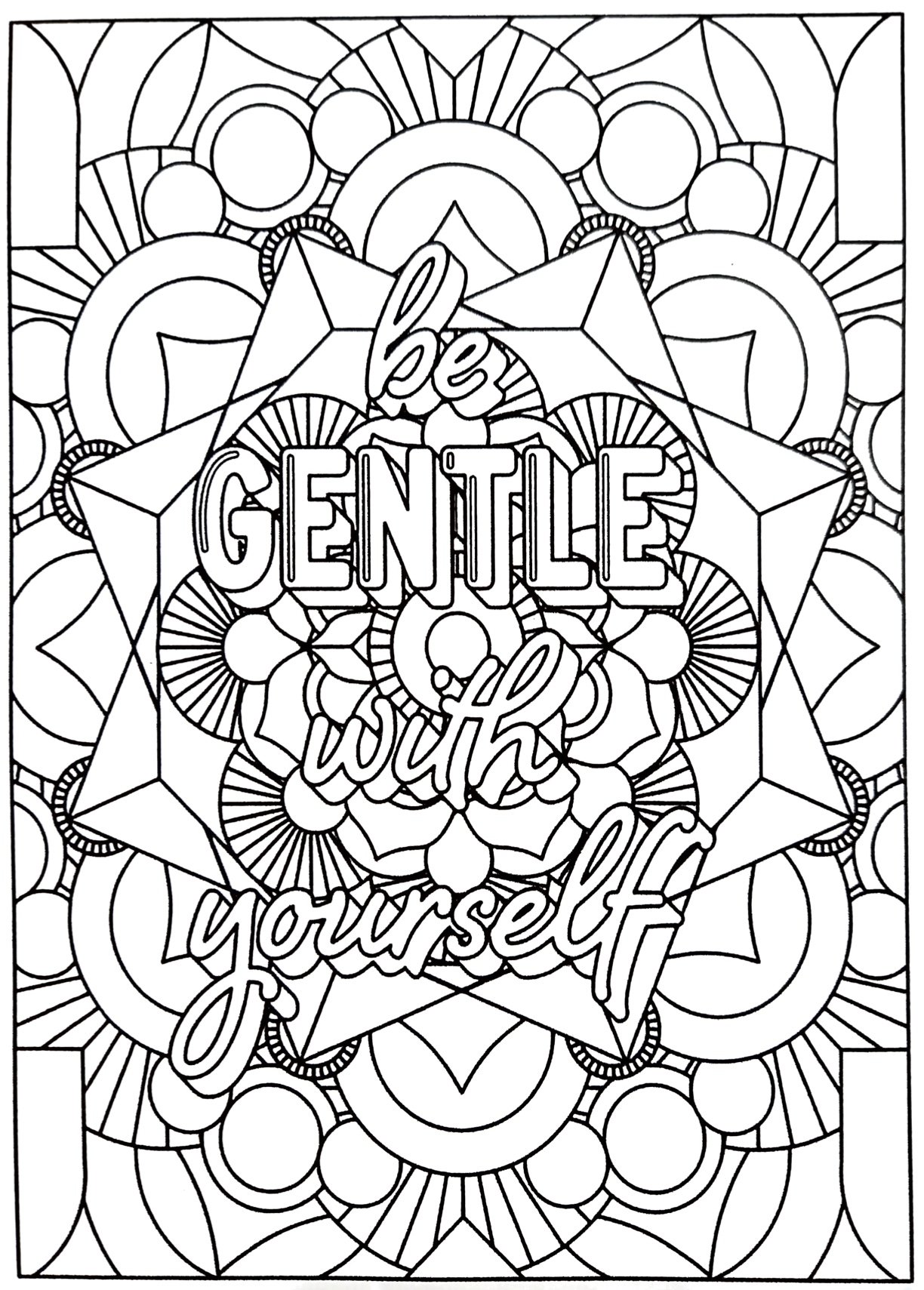 Be Gentle Coloring Sheet - Notability Gallery