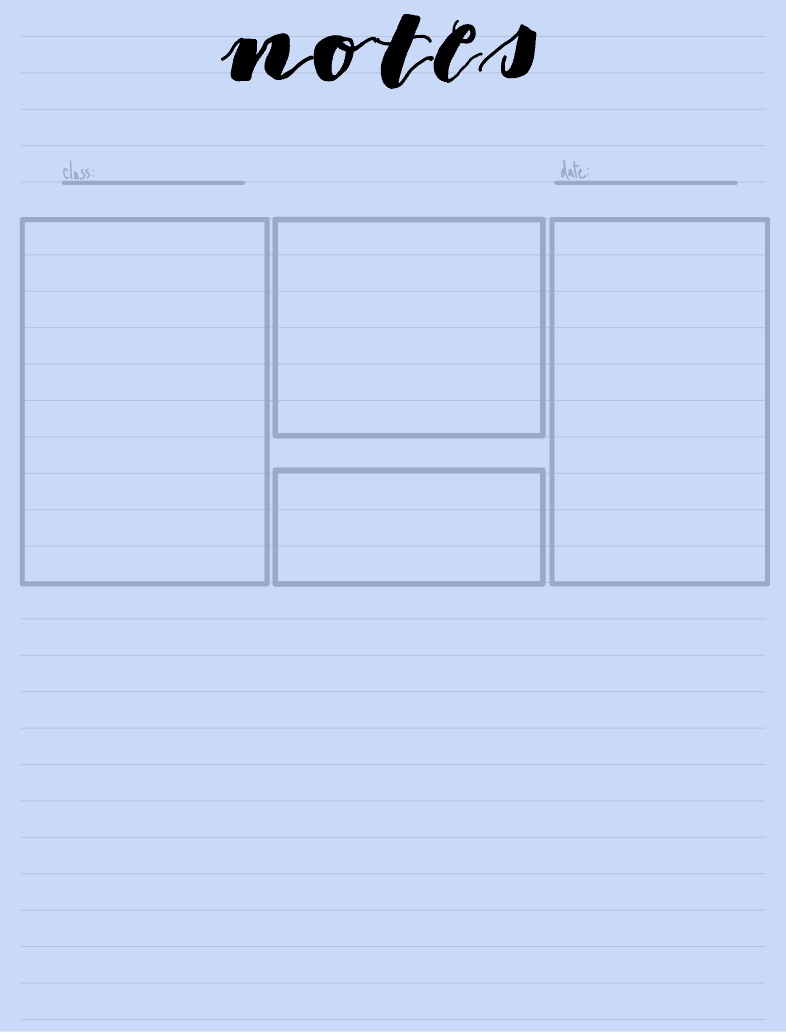 Soft Blue Box Notes - Notability Gallery