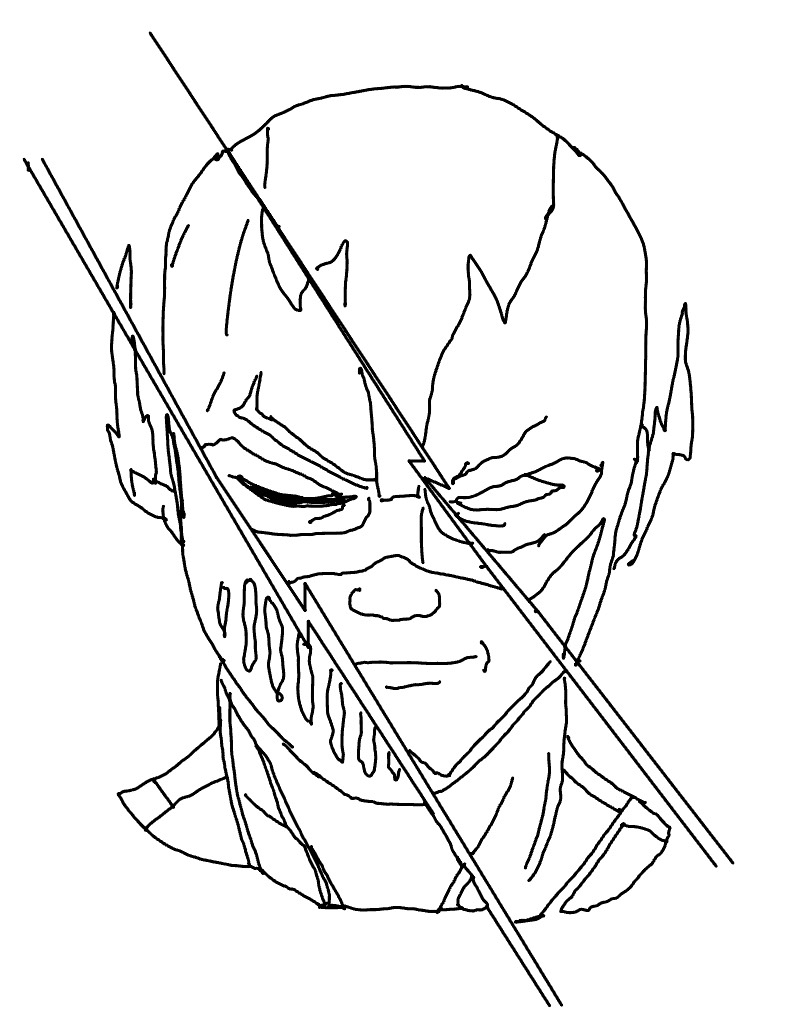 Line Drawing Reverse Flash Zoom, Flash, Reverse Flash - Notability Gallery