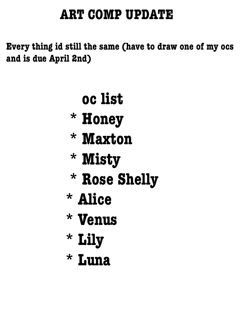 OC List And Small Update - Notability Gallery