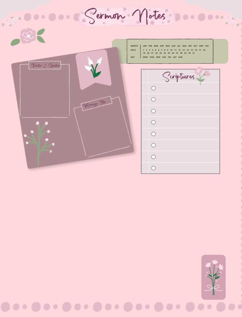 Sermon Notes Template! - Notability Gallery