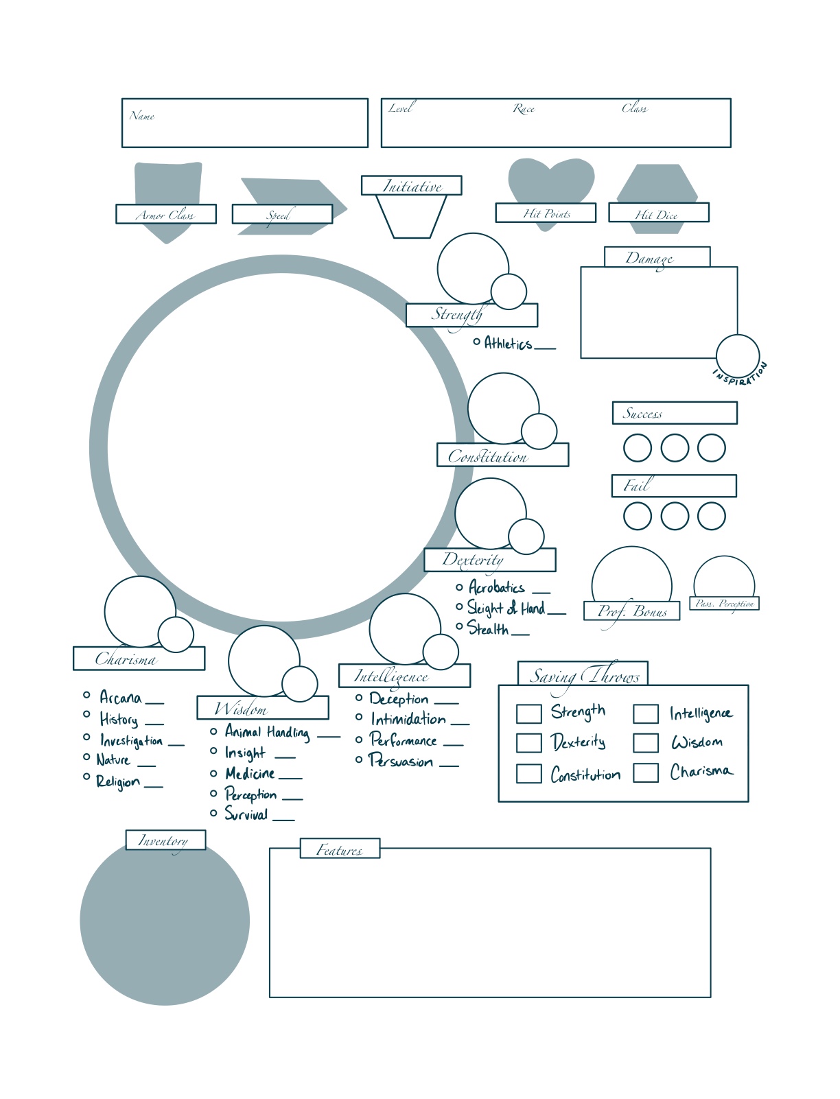 DND Character Sheet - Notability Gallery