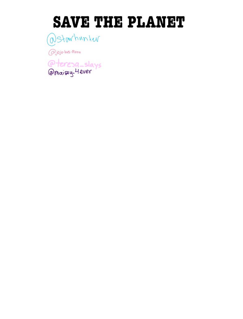 SAVE THE PLANET 🌍🌎🌏 - Notability Gallery