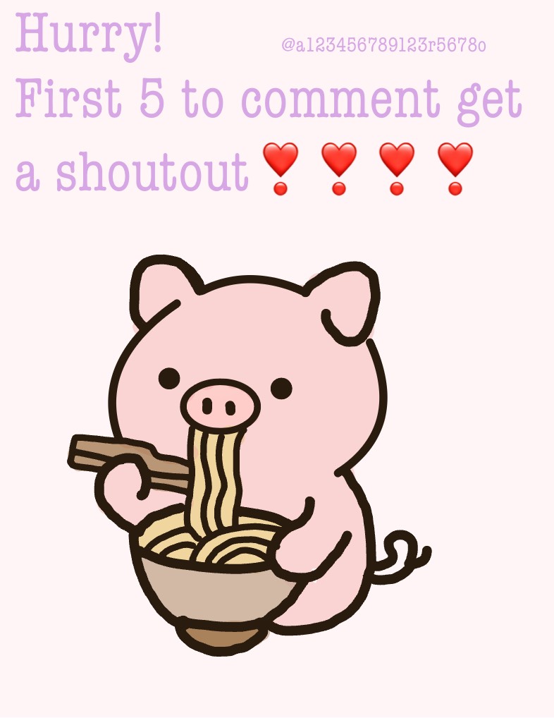 Hurry! 🚨 FIRST 5 TO COMMENT GET A SHOUTOUT!💖 - Notability Gallery