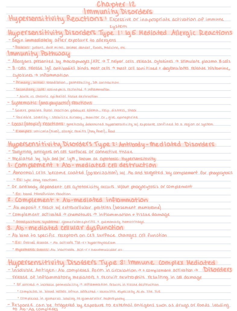 Chapter 12 Immunity Disorders - Notability Gallery