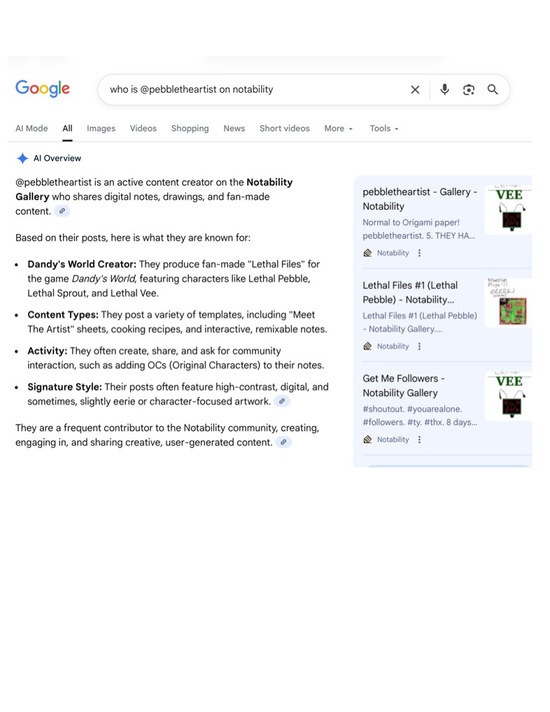 IM ON GOOGLE! - Notability Gallery