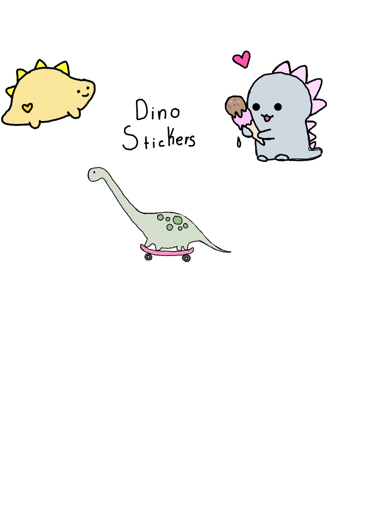 Cute Dino Stickers 💖💗 🦕 - Notability Gallery