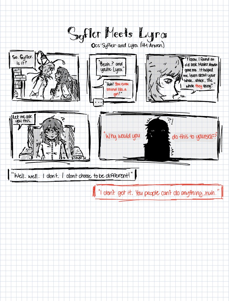 Syfler Meets Lyra [ Mini Comic ] - Notability Gallery