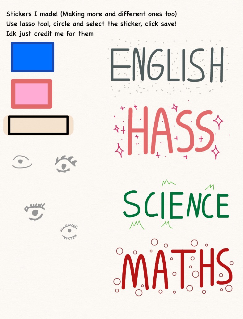 Stickers I Made - Notability Gallery