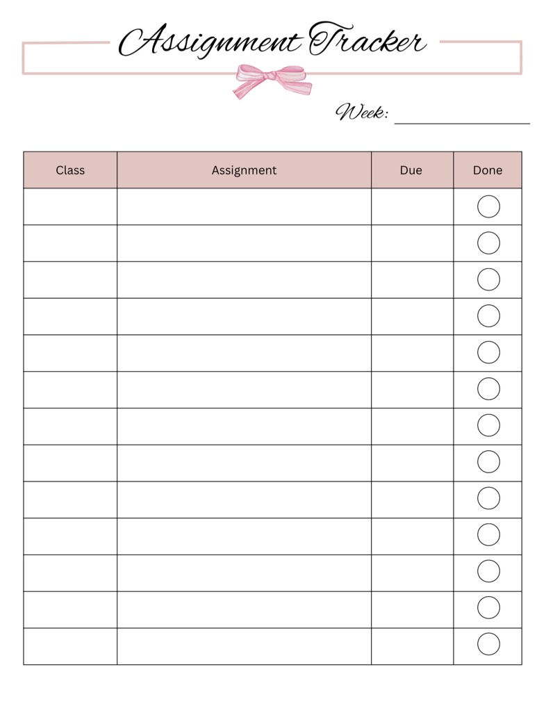 Assigment Tracker - Notability Gallery