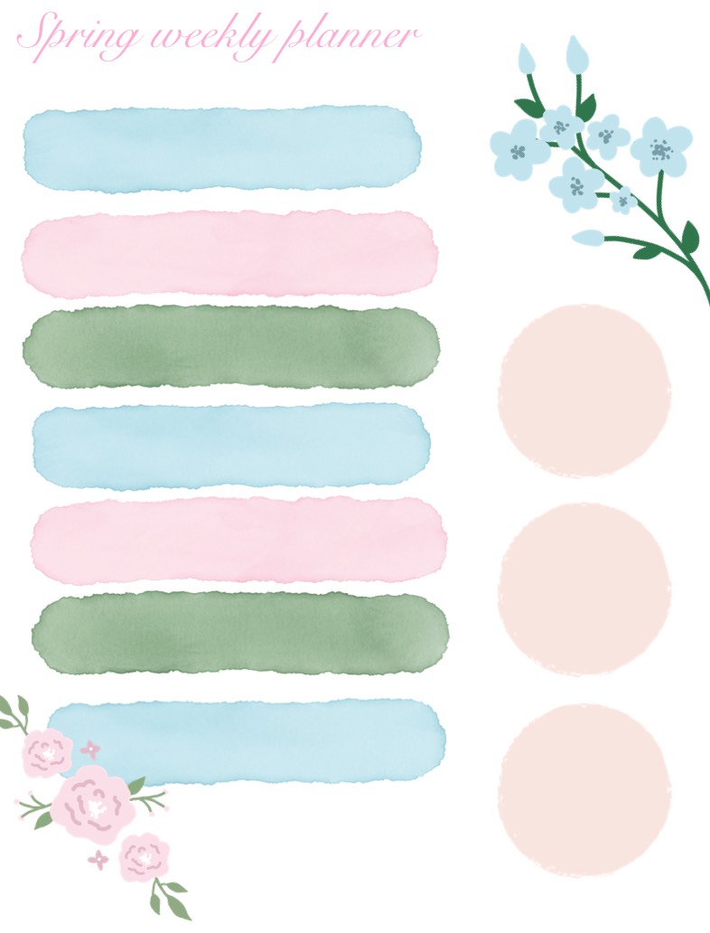 A Cute Spring Themed Weekly Planner - Notability Gallery