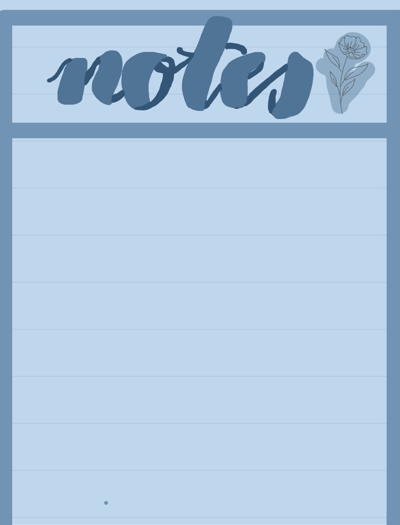 Blue Floral Notes - Notability Gallery