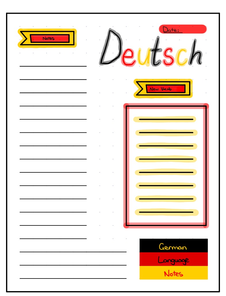 German Language Notes - Notability Gallery