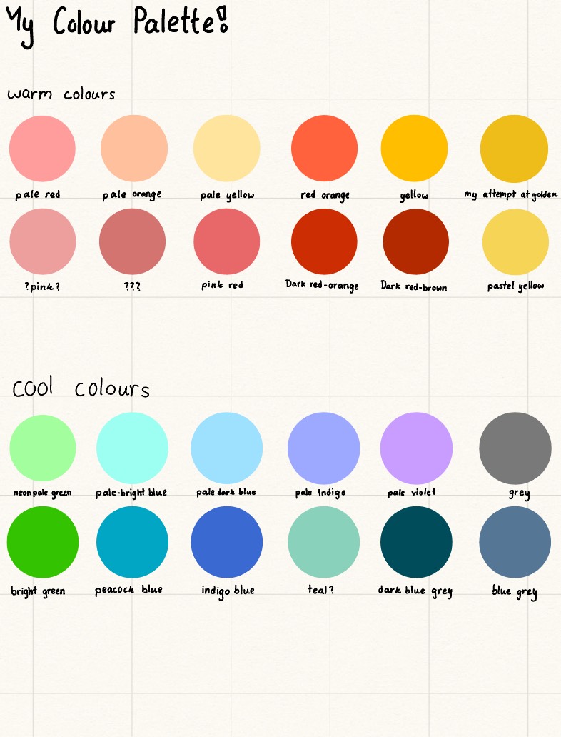 My Colour Palette!!! - Notability Gallery