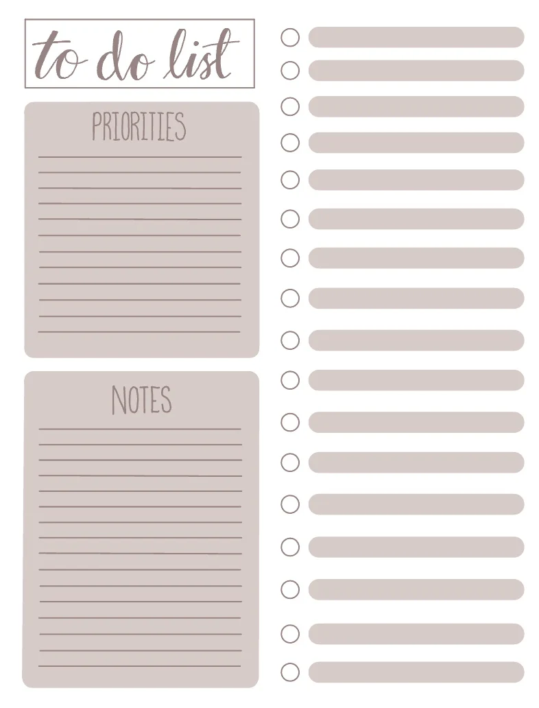 Brown To Do List - Notability Gallery