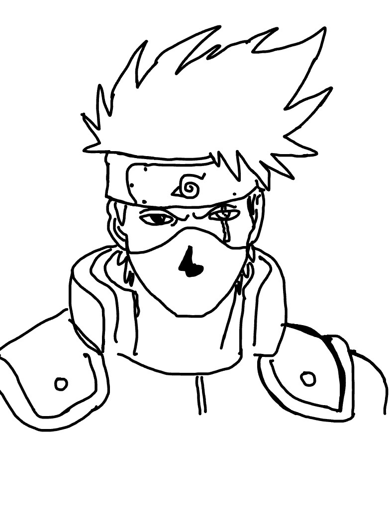 Coloring page - Kakashi e Sakura